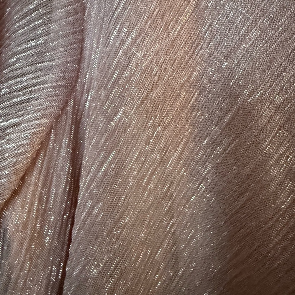 SLNY Shimmering Mauve High Low Dress - Picture 4 of 10